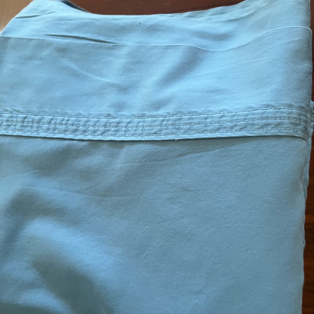Luxurious Vintage Ralph Lauren Blue Bedding King size Flat Sheet - Picture 3 of 16